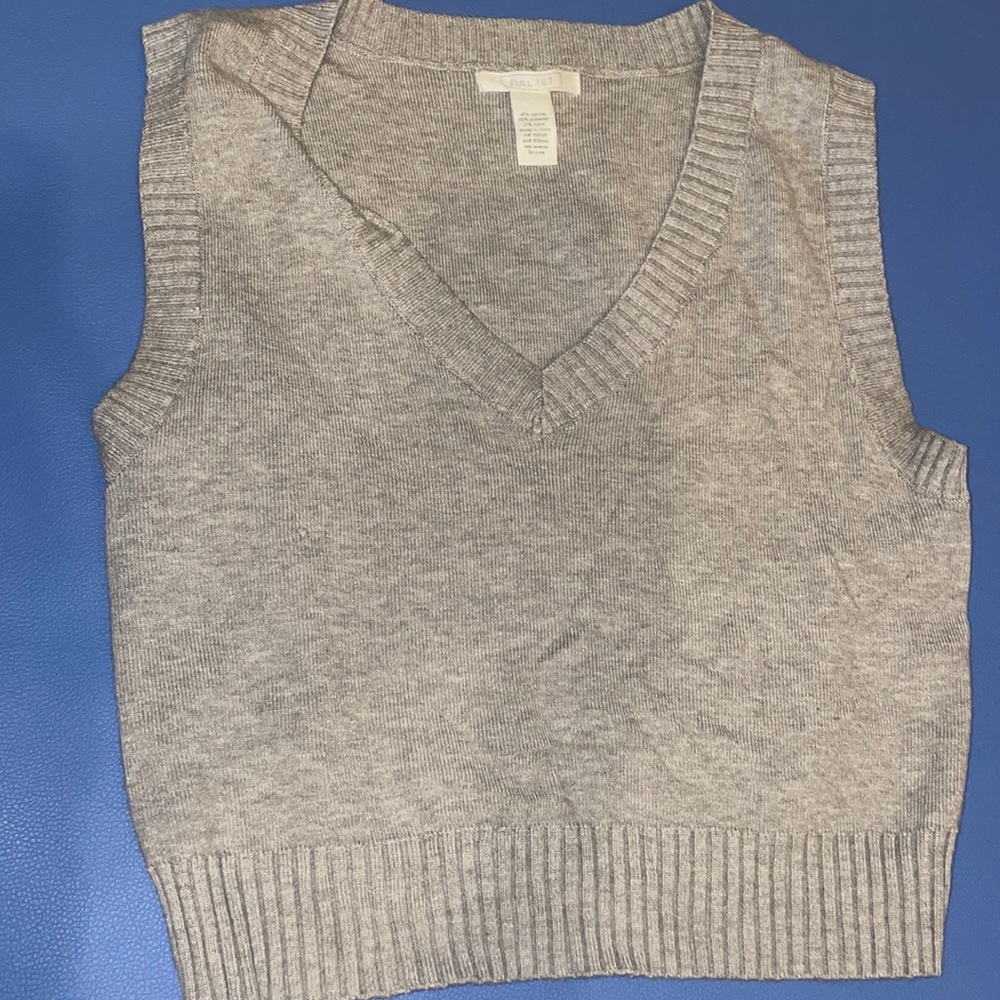 Full Tilt Grey Sweater Vest